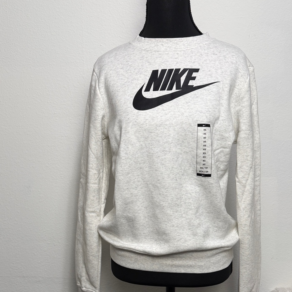 Nike Heather Gray Sweatshirt with Black Logo